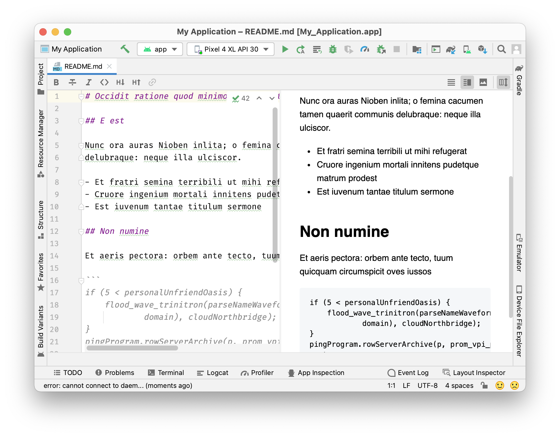 Markdown Editor with preview pane