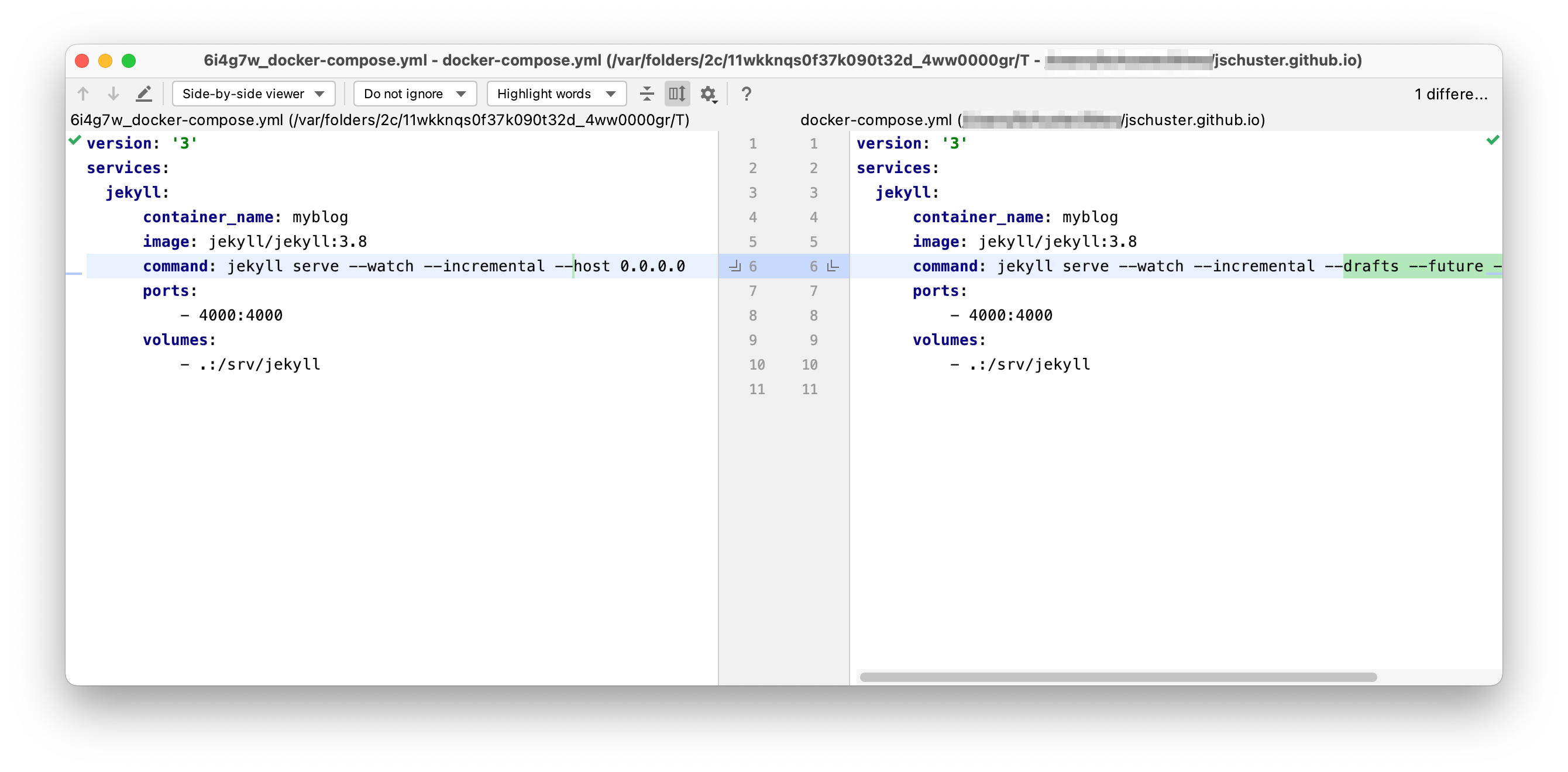 Android Studio Diff View